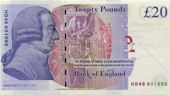 Se busca artista para sustituir a Adam Smith en los billetes de 20 libras