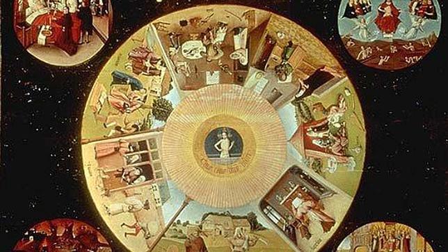 La mesa de los pecados capitales de El Bosco en el Museo del Prado