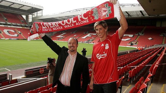 Benítez, el día de la presentación de Torres