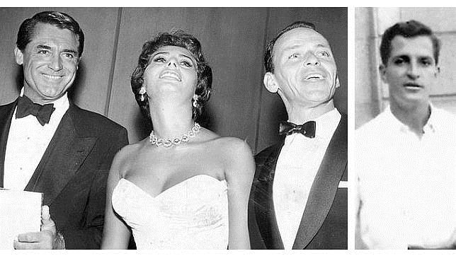 Cary Grant, Sofía Loren y Frank Sinatra, en el estreno de la película; y un joven Adolfo Suárez