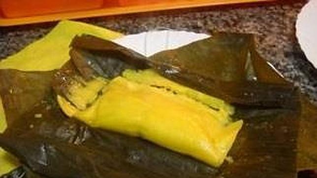 Detalle de la harepa, una de las delicias de Venezuela