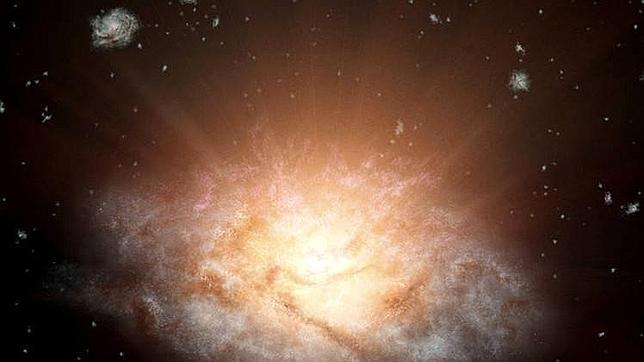 El misterio de la galaxia que brilla como 300 billones de soles