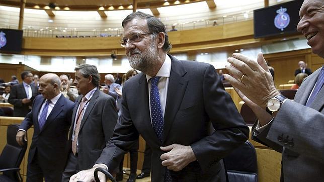 Mariano Rajoy llega al Senado