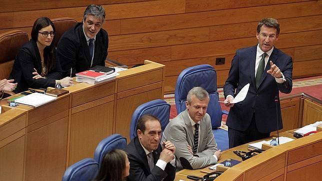 Núñez Feijóo, en el Parlamento de Galicia