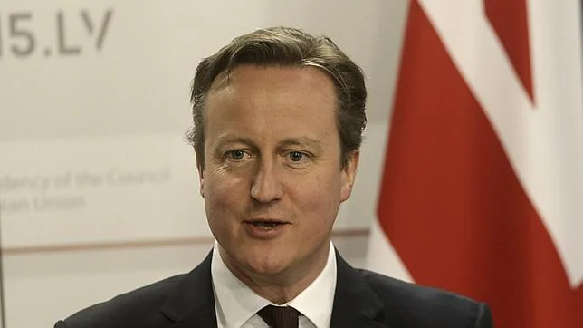 David Cameron, durante una rueda de prensa