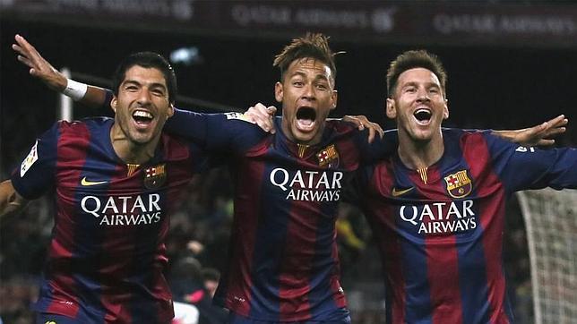 Suárez, Neymar y Messi, el temible tridente del Barcelona