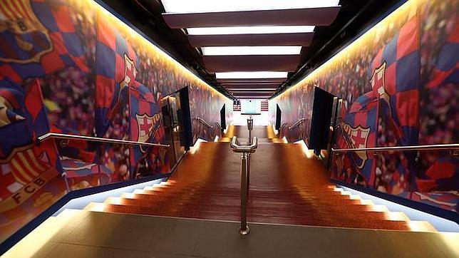 Túnel de vestuarios del Camp Nou