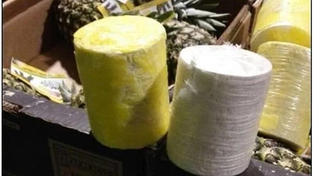 Descubren en Algeciras 200 kilos de cocaína ocultos en piñas frescas