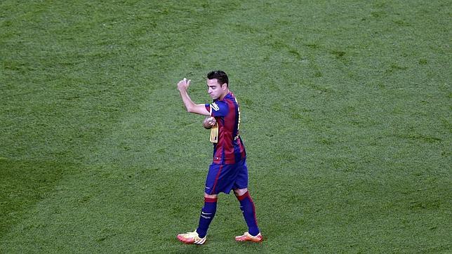 Xavi Hernández, durante la final de Copa entre Barça y Athletic