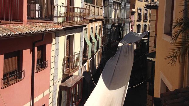 Desde una vivienda de la plaza Solarejo, esquina con la calle Comercio