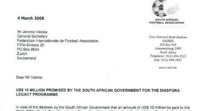 La carta de Sudáfrica que pudo tumbar a Blatter