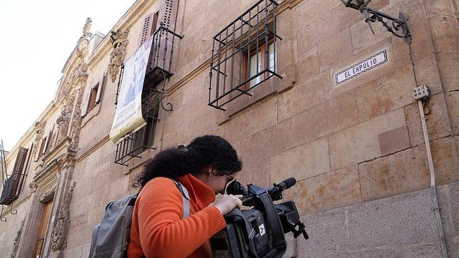 La calle Gibraltar de Salamanca donde se ubica el archivo histórico de la guerra cívil, ha pasado a ser la calle «el expolio»
