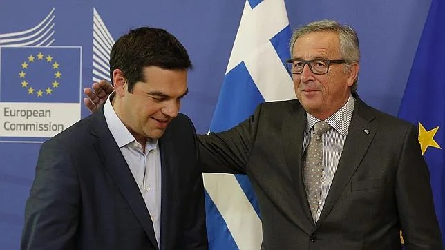 Tsipras y Juncker, ayer en Bruselas