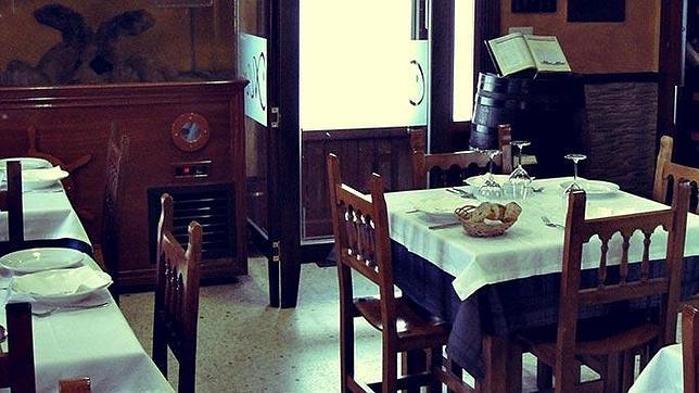 Aspecto del comedor de La Cofradía de Rinlo