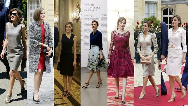 La Reina Doña Letizia, siete estilismos para conquistar París