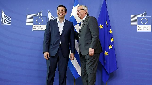 Tsipras y Jean-Claude Juncker este miércoles