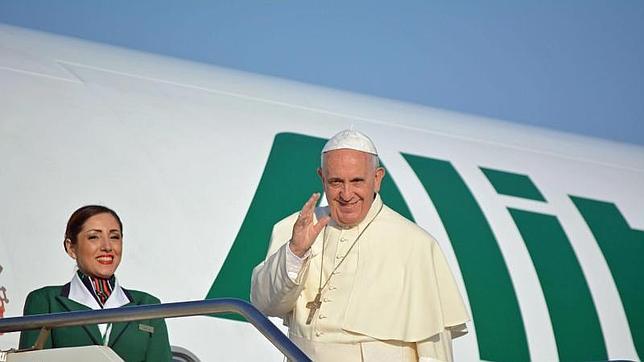 El Papa Francisco, a su llegada