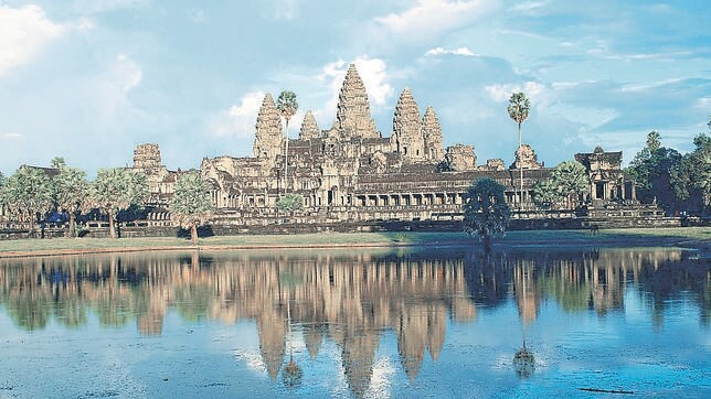 Vista de Angkor Wat, en Camboya