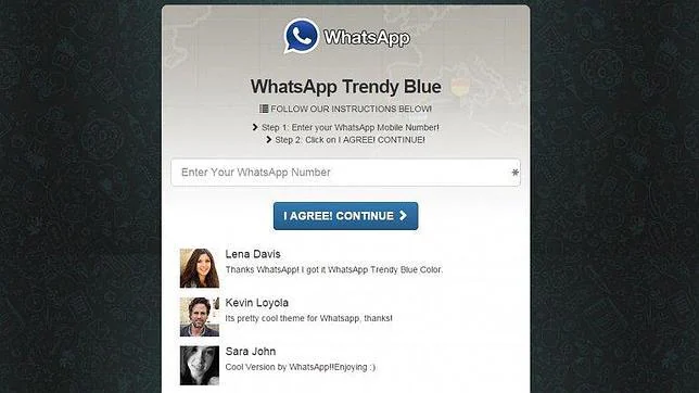 WhatsApp Trendy Blue