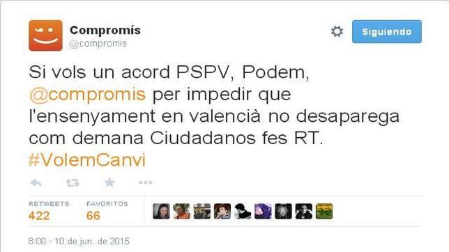 El PSOE negoció ayer con Compromís tras dar por suspendido el diálogo