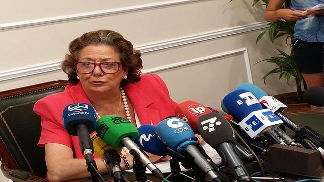 Rita Barberá: «Dejo el Ayuntamiento de Valencia con 100 millones de superávit»