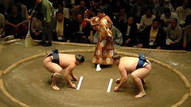 Luchadores, durante un encuentro