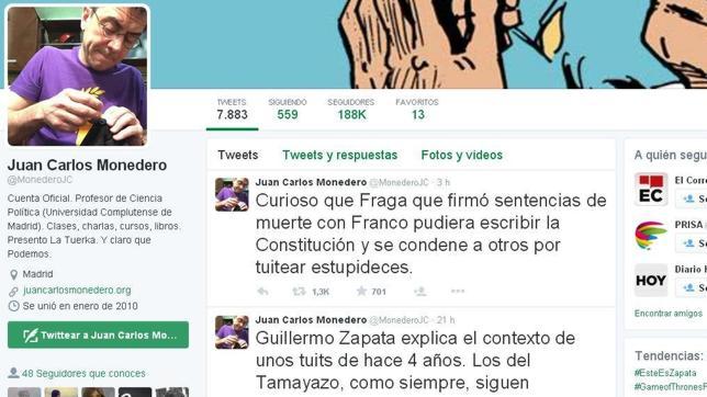 Monedero y dirigentes de Podemos defienden y apoyan a Zapata en las redes