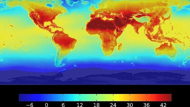 Un mapa de la NASA muestra cómo se dispararán las temperaturas en la Tierra