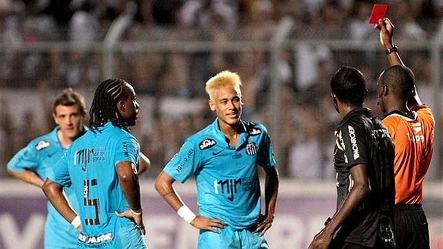 Neymar, expulsado en el Campeonato Paulista