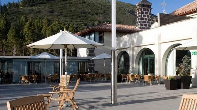 La terraza del Parador Cruz de Tejeda, en Gran Canaria