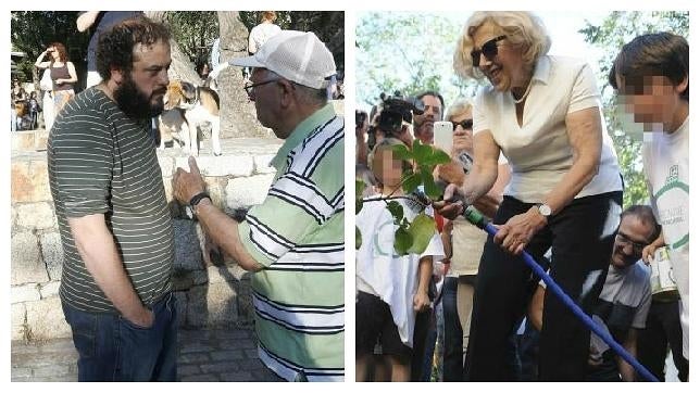 Carmena evita la foto con Zapata en su primer acto juntos en Fuencarral-El Pardo