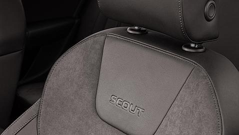 El tapizado del Scout es exclusivo. Por 1.305 euros cambia a cuero/Alcántara