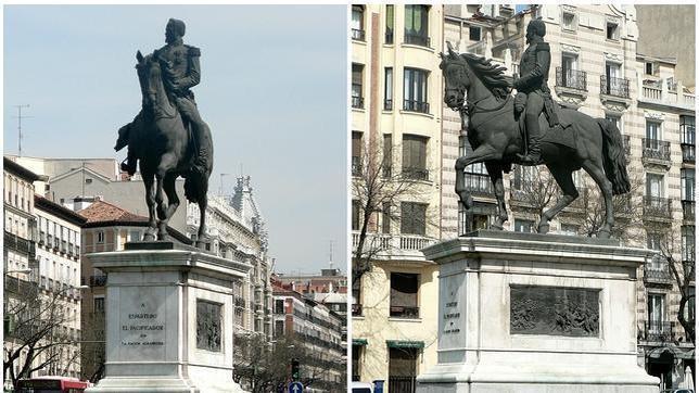 Estatua a Baldomero Espartero, en la confluencia de Alcalá y O'Donnell