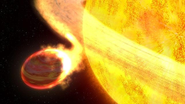 Descubierto un nuevo exoplaneta con cola de cometa