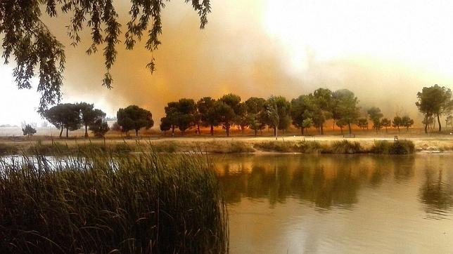 La Policía detiene a una persona por provocar un aparatoso incendio en el sur de Madrid