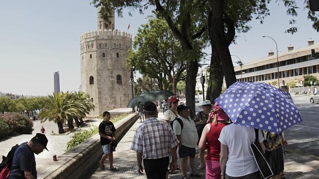 Los termómetros siguen subiendo en Sevilla