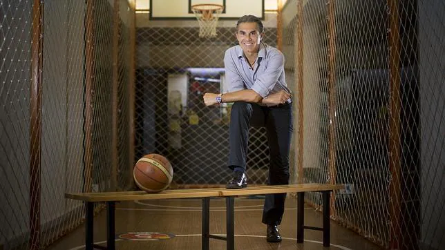 Sergio Scariolo, en el Espacio 2014, donde se encuentra el museo del baloncesto español