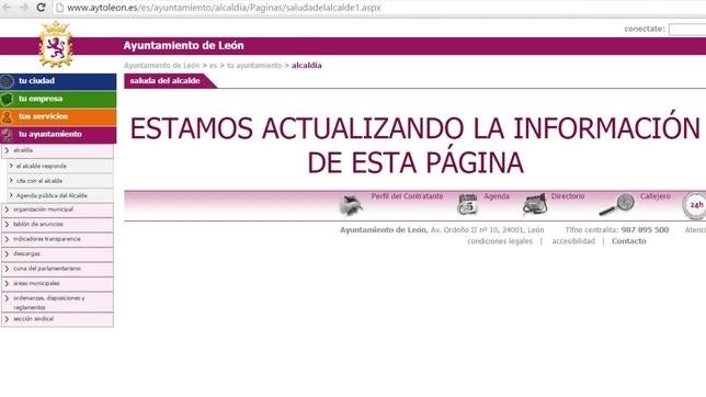 Ayuntamientos «pendientes de actualización»