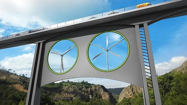 Un equipo europeo de científicos ha estudiado las posibilidades energéticas de instalar aerogeneradores en viaductos en el barranco del Juncal (Gran Canaria)