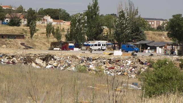 Poblado chabolista de Fuencarral, donde viven unas 60 personas