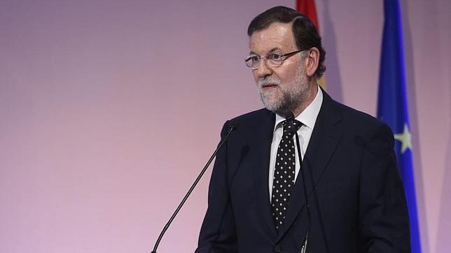 Mariano Rajoy durante la rueda de prensa que ha ofrecido hoy