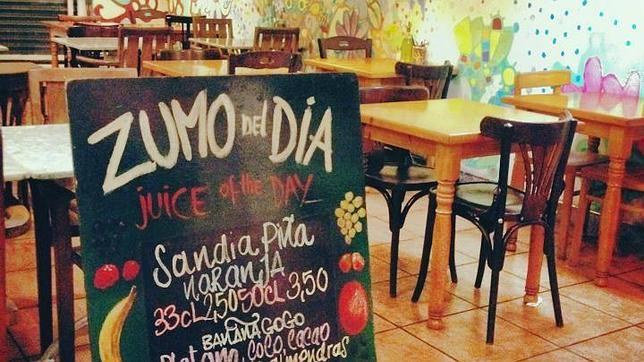 Cada día en este restaurante hay un zumo distinto de frutas de temporada