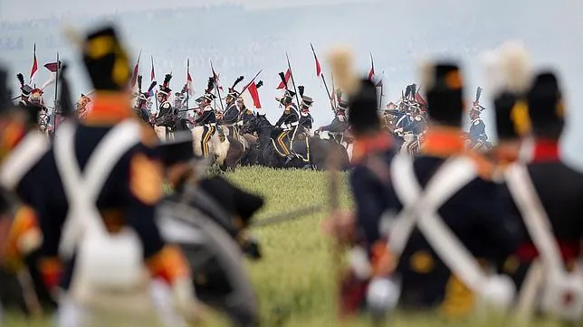 Recreación de la batalla de Waterloo, de la que este año se cumplen dos siglos