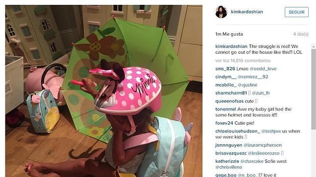 Kim Kardashian y North West discuten para elegir la ropa