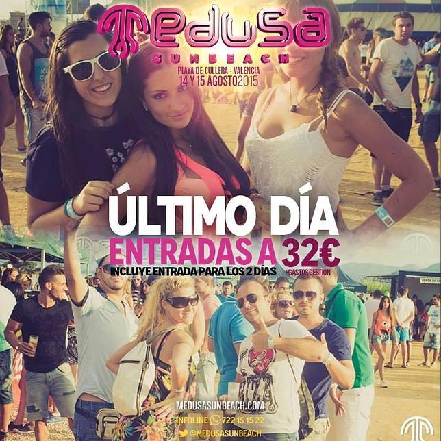 El festival Medusa Sunbeach espera reunir a 30.000 personas en la playa de Cullera