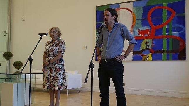 Pablo Iglesias se ha reunido este viernes con Manuela Carmena