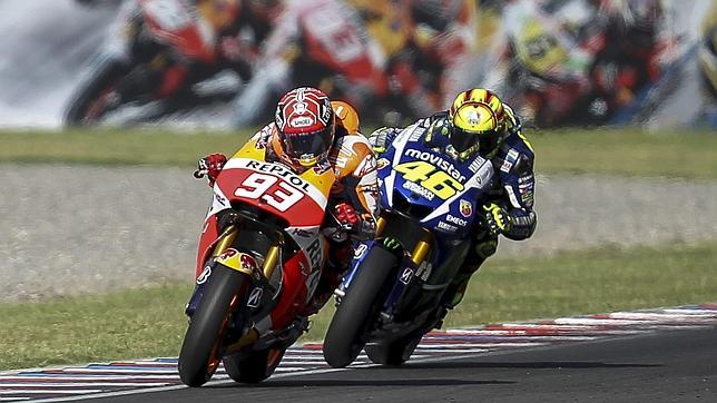 Márquez y Rossi se citan en Alemania