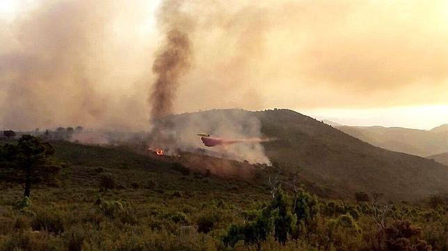 El incendio de Montán queda controlado cuatro días después de su inicio