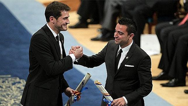 Casillas, junto a Xavi
