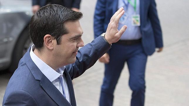 El primer ministro griego el pasado domingo en Bruselas